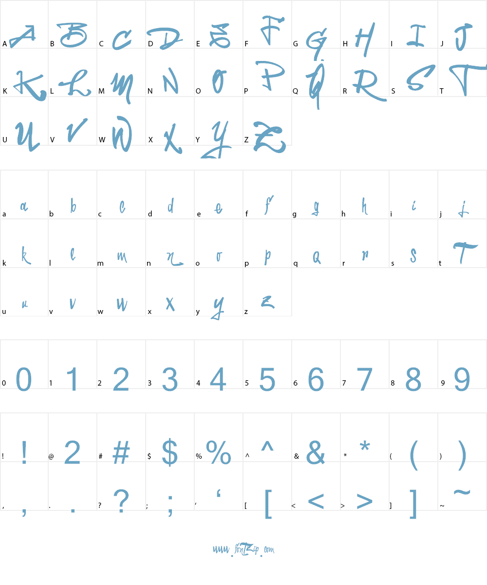 Vtks LaPrensitcha Font Character